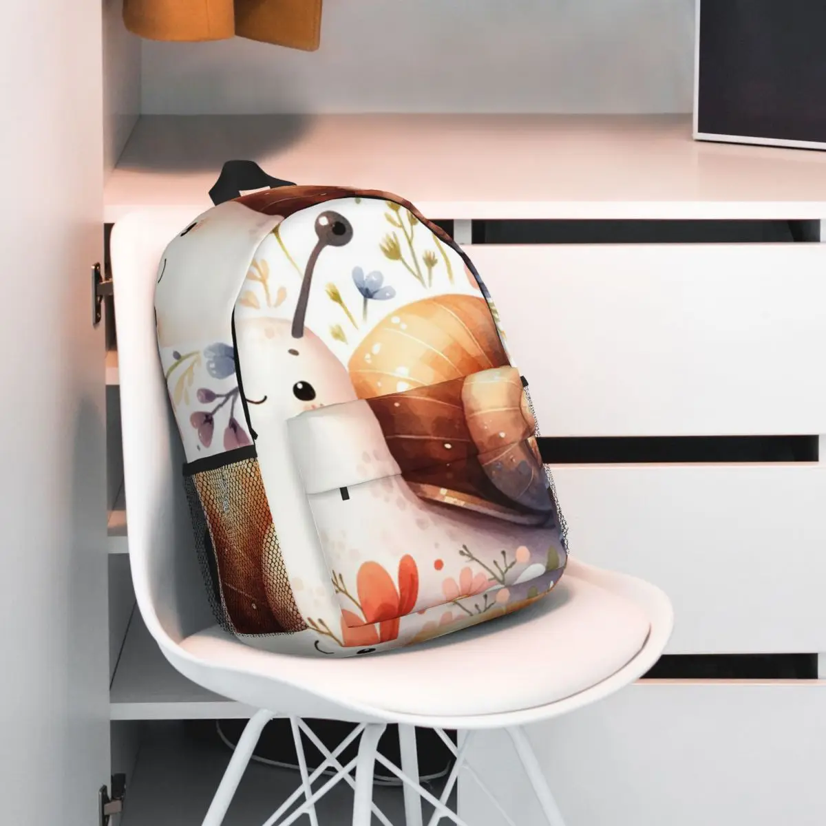 

Snail Cartoon Cute Themed Backpack Student BookBag Kids School Bag Laptop Shoulder Bags for Boys Girls