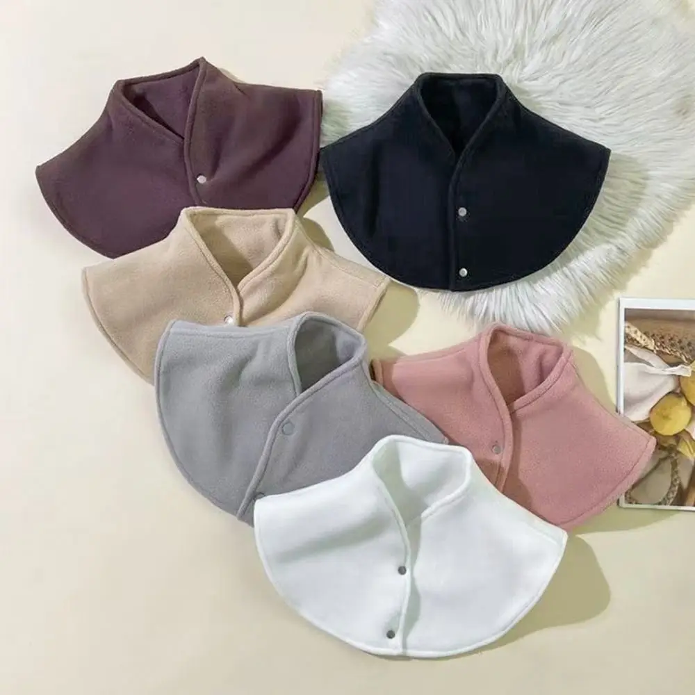 

Новый толстый ветрозащитный шарф для сна с защитой шеи, флисовый теплый шарф из ягненка для шеи, для пожилых людей среднего возраста