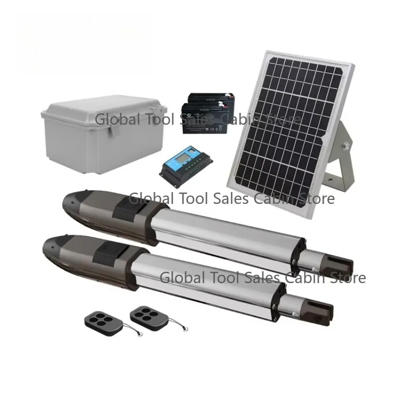 Solar Powered Stainless Steel Automatic Swing Gate Opener Customized Size Single Arm for Home Security And Access Control
