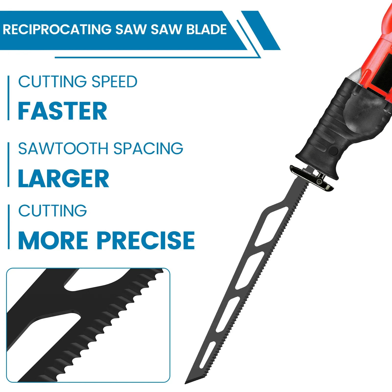 1 szt. 400mm Brzeszczoty do piły szablastej, piła szablasta, piła ręczna, uniwersalne do cięcia kartonu, dywanów, skóry, pianki, polistyrenu, brzeszczoty do piły, narzędzie
