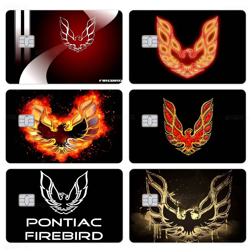 Pontiac Firebird Trans Game Anime Sticker Film Skin Cover Case for Small Large No Chip Debit Credit Card Front Side