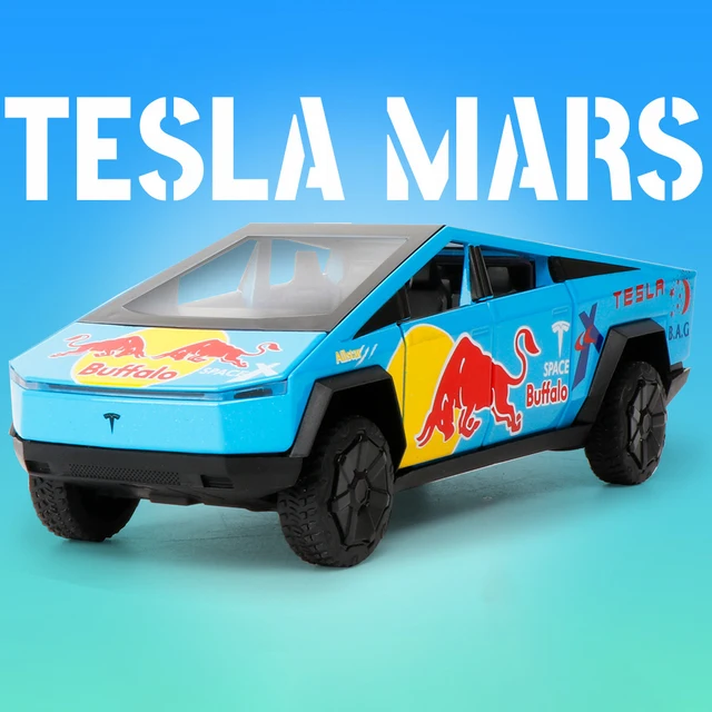 1:32 New Tesla Cybertruck Alloy Car Model Diecasts & Toy Vehicles Simulation Pickup Truck For Children Christmas Gift Toy