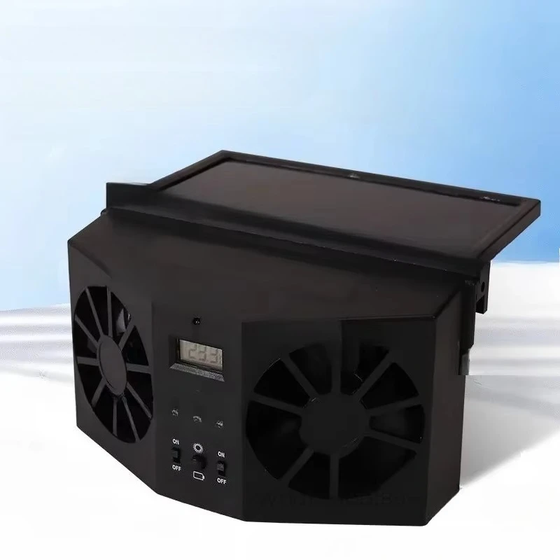 Car Sunroof Ventilation Cooling Exhaust Fan, Automotive Window Air Circulation Fan Portable In-car Heat Dissipation Accessory