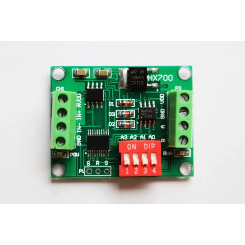 High Precision 24-bit AD Module for Load Cell, Weight Sensor Amplifier with RS485 Communication