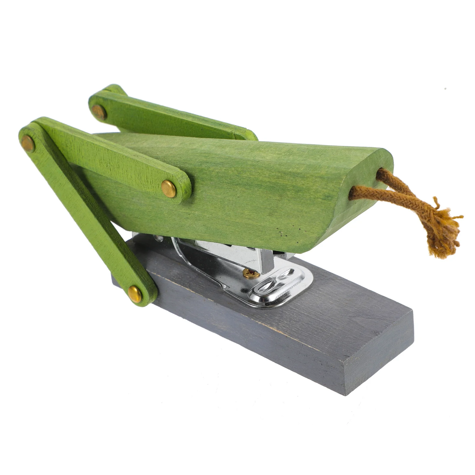 دباسة خشبية على شكل حيوانات دباسة كرتونية صغيرة لديكور مكتب المدرسة أداة تدبيس ورقية قابلة لإعادة الاستخدام أدوات مكتبية محمولة #5