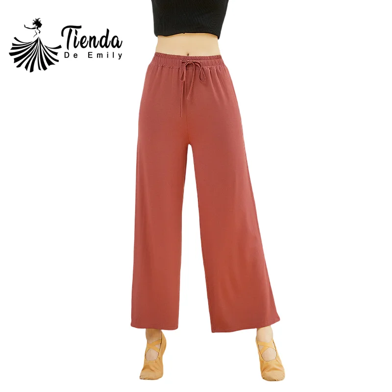 Pantalones de nube, ropa de baile fluida, viscosa Modal, cintura elástica, cordón, Yoga, equipo clásico, pantalones de práctica básica, rima corporal 3XL