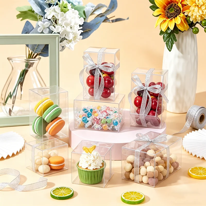 10 Stück Klare Plastik-PET Faltbare Quadratische Displayboxen PVC Einzelhandels-Geschenkverpackung Transparente PP Aufbewahrungsbox für Figuren – Detail 3