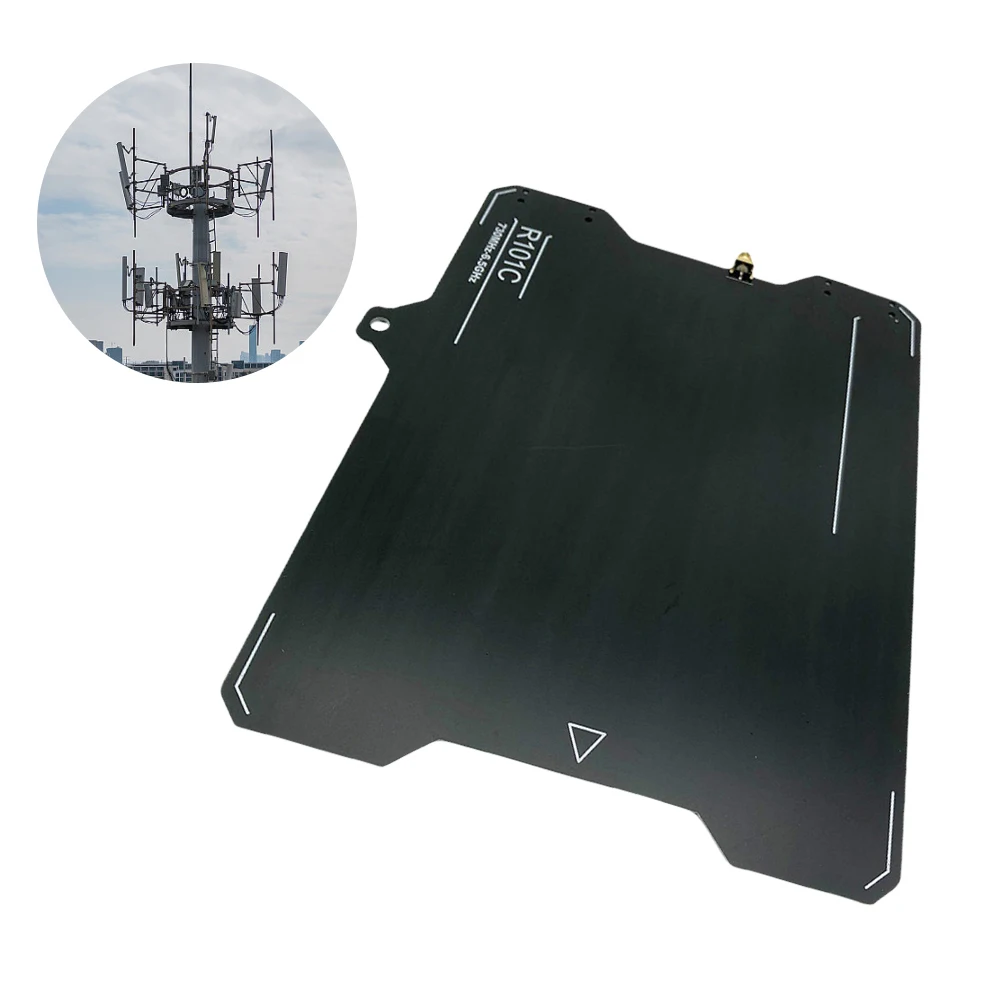 R101C Ads-b UWB Wideband Directional Antenna 7dBi Ads-B UWB Antenna 23x22.5cm Black for Radio Signal Transmit Receive