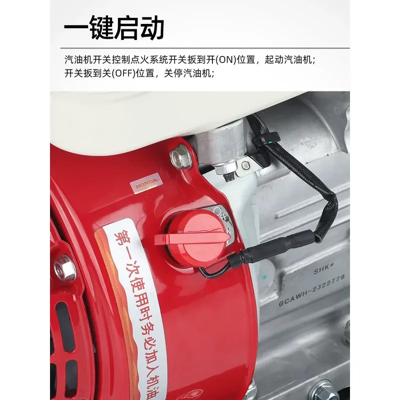 Mobile Ultra High Pressure Hydraulic Pump for Fire Rescue Equipment Double Output Hydraulic Motor Pump with  Engine