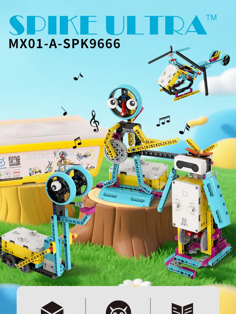 

SPK9666 Electric Robot STEM Toy Building Blocks Educational Gift for Kids