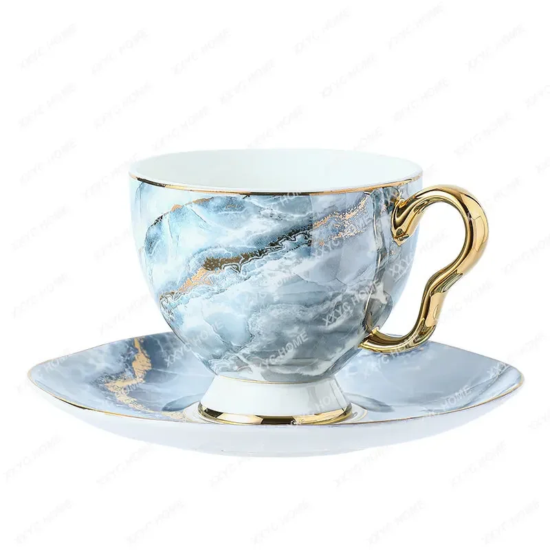 

Bone China Coffee Cup Set Combination European Style Cup High-End Exquisite Good-looking Luxury British Afternoon Tea Set