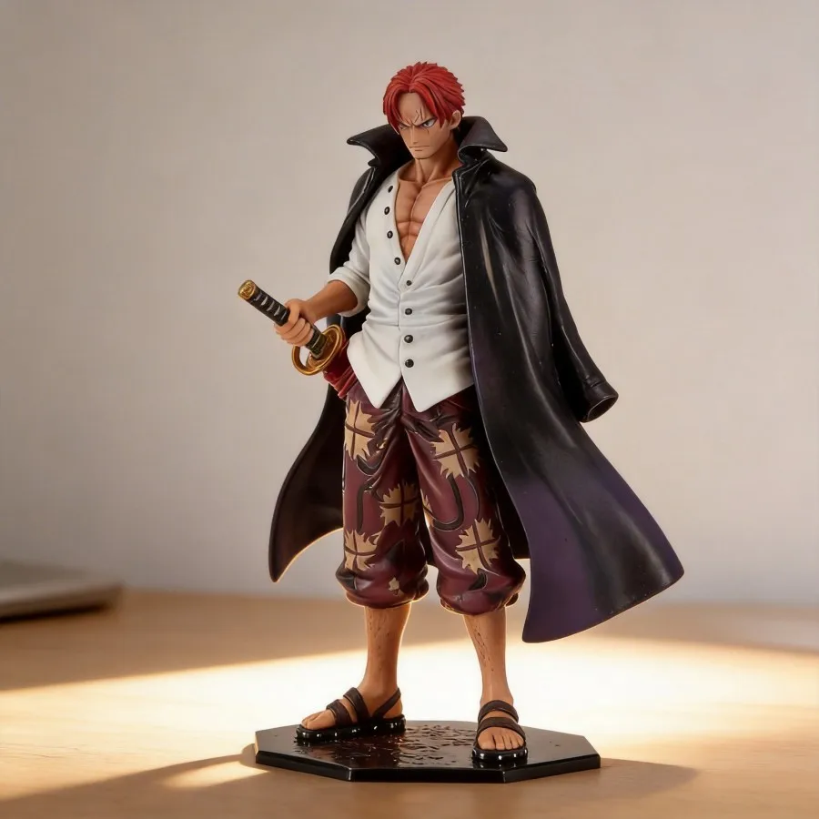 

Anime One Piece Shanks Figure 24cm Collectible Model Toy Statue Decoration Gift for Fans High Quality Craftsma