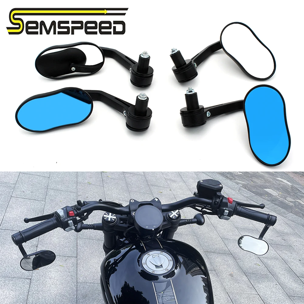 Semspeed For Yamaha MT09 FJ09 XSR900 FZ09 Tracer 900 GT 2023 2022 Motorcycle Mirror Handlebar Rear View Mirrors Bar Ends Glass