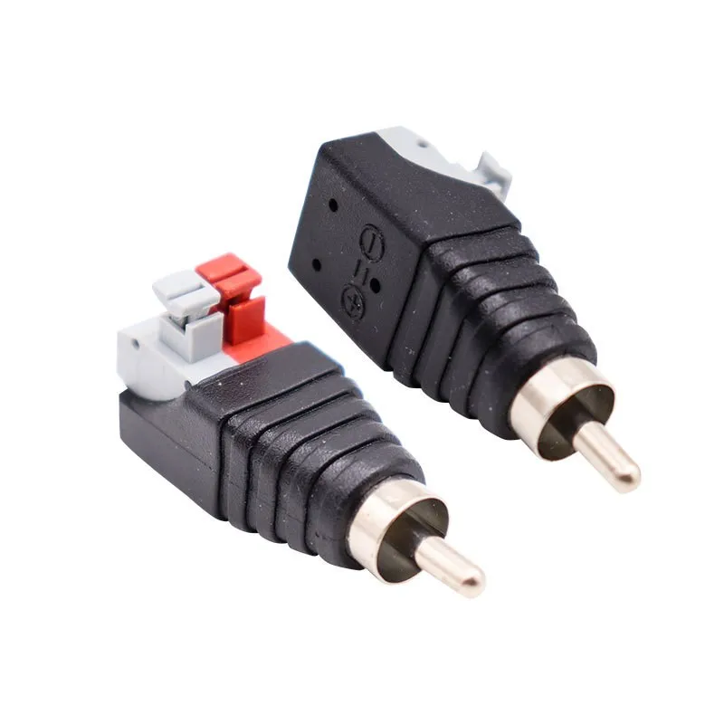 Solder-Free Push-Type DC Power Connector Male And Female Butt Plug 12V Surveillance Video 5.5*2.1MM Connection Terminal
