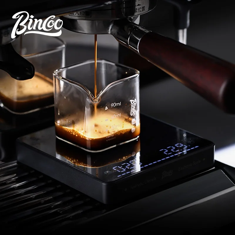 bincoo-mirror-finish-coffee-scale-–-timer-flow-rate-display-for-pour-over-espresso-digital-kitchen-baking-weighing-tool