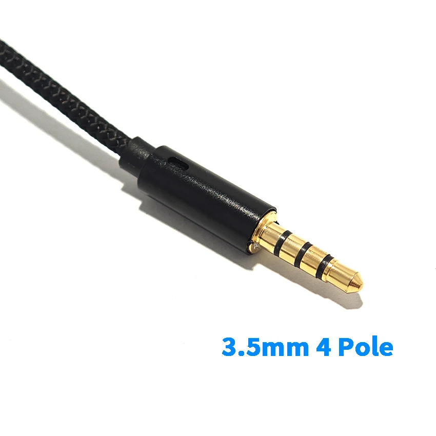 3.5mm 4 Pole Headset Adapter Headphone Mic 2-in-1 Speaker Y Splitter Cable Male to 2 Female For Earphone Extense Mobile Audio