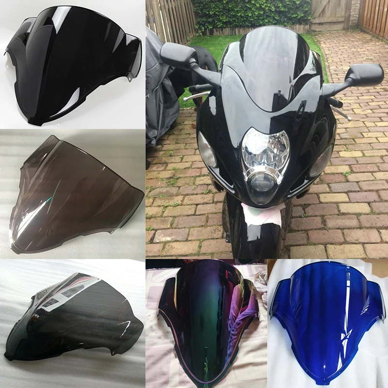 Windscreen Windshield For 1997-2003 2004 2005 20006 2007 Suzuki Hayabusa GSXR1300 GSXR 1300 Front Wind Deflector GSX-R GSX-R1300