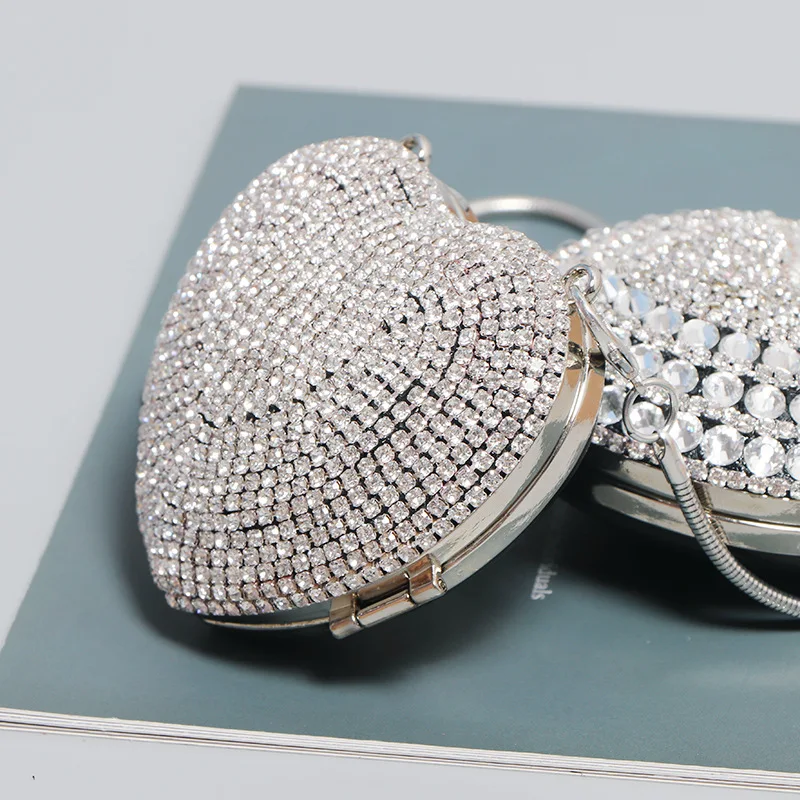 DAEYOTEN 2022 New Rhinestone Crossbody Bag Female Diamond Fashion Spherical Small Bag Women Party Evening Bag ZM1372