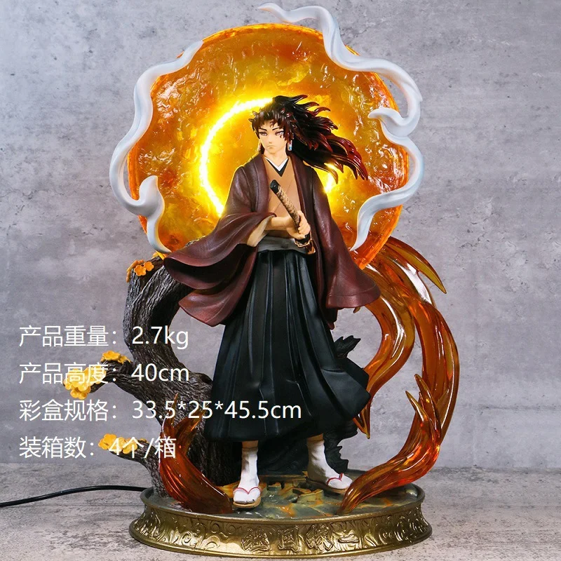 

Demon Slayer: Kimetsu no Yaiba Yoriichi Tsugikuni Statue, 40cm Large Figure with LED USB Light, Anime Collectible Model