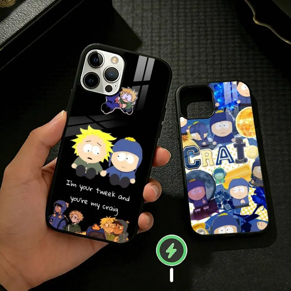 

Cartoon Funny S-South-P-Park Phone Case For iPhone 17/16/15/14/13/12/Plus/Pro/Max for Magnetic Wireless Charging