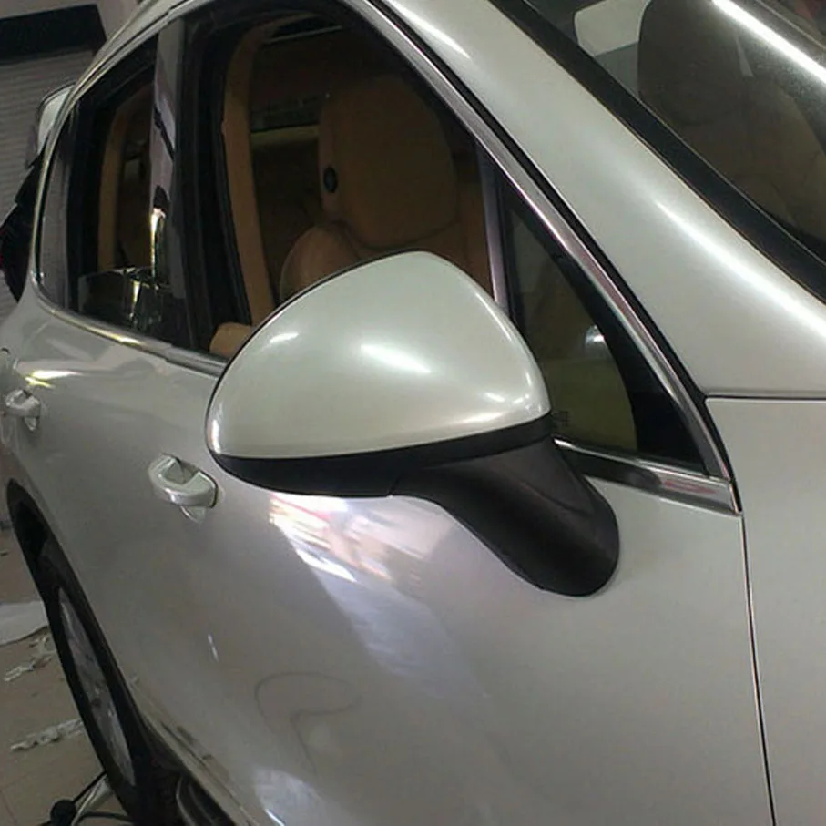 50cm*200/300cm Highest Quality Glossy Pearl White Vinyl Wrap Film Air Release Gloss White Pearl Car Wrap Gloss Ceramic White