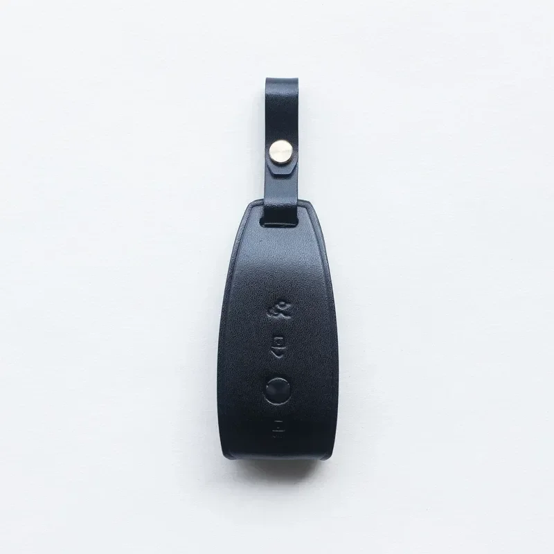 for Mercedes Benz E260L E300L Leather Minimalist Car Key Bag Vegetable Tanned Handmade Personalized Custom Key Cover