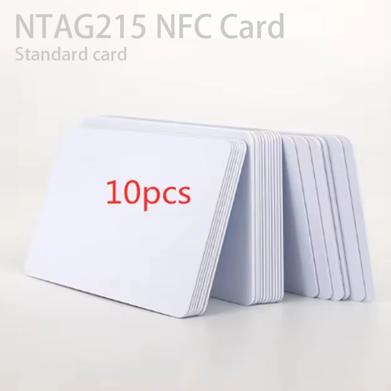 10Pcs NTAG215 NFC Card Tag Can Written by Tagmo Works with Switch Available for All NFC Mobile Phone Compatible Android &iOS