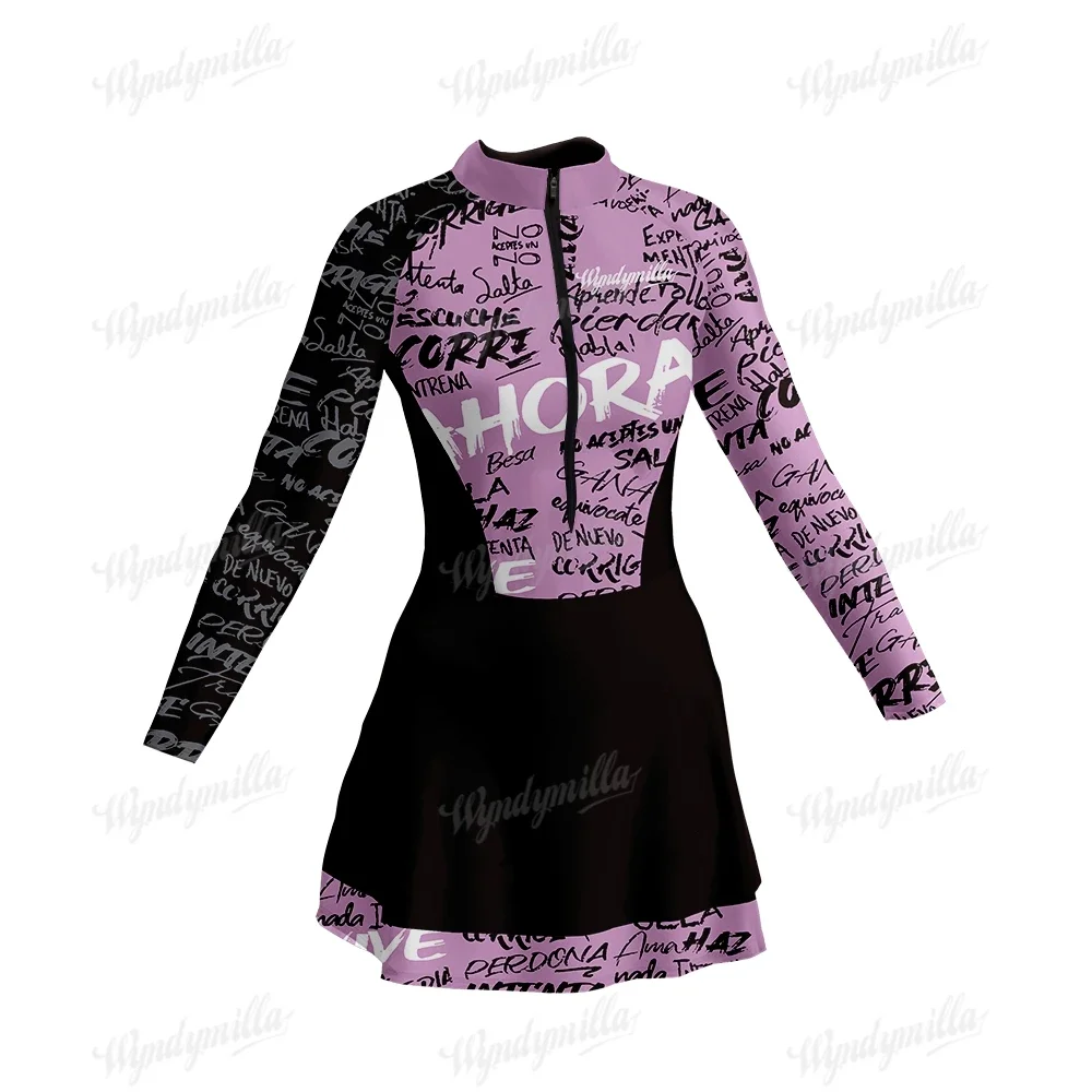Wyndymilla Vestido Feminino Cycling Skirt Triathlon MTB Bike Multitasking Cycling Jersey Skirt Macaquinho Saia Ciclismo Dress