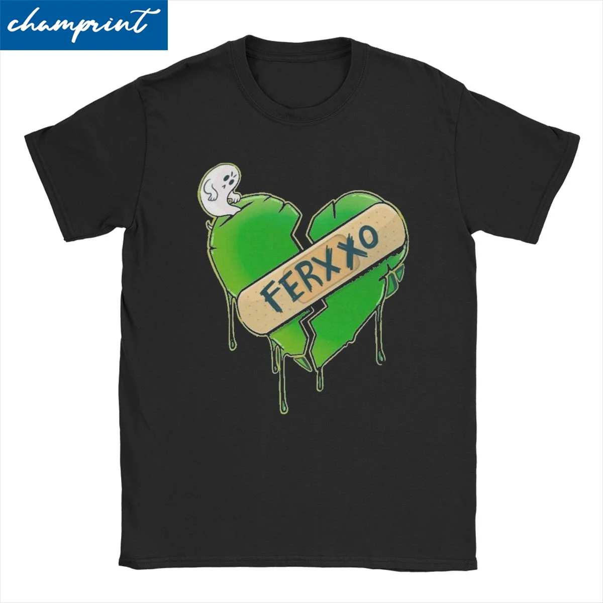 Feid Ferxxo Rapper T Shirt for Men Women 100% Cotton Funny T-Shirt Crew Neck Broken Heart Tee Shirt Tops New Arrival