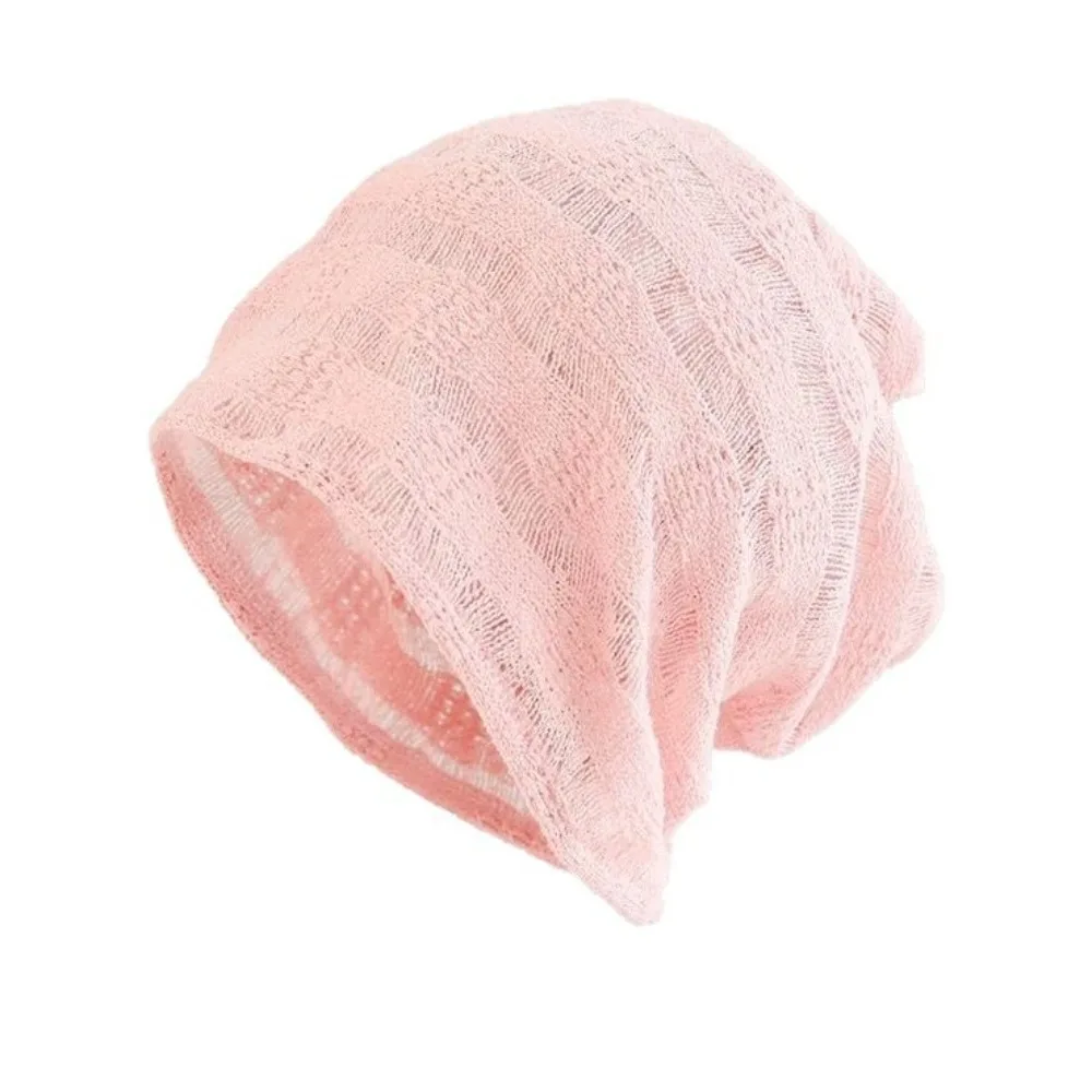 

Fashion Hollow Hollow Pullover Hat Breathable Thin Beanies Hat Sweet Korean Style Sunscreen Cap Spicy Girls
