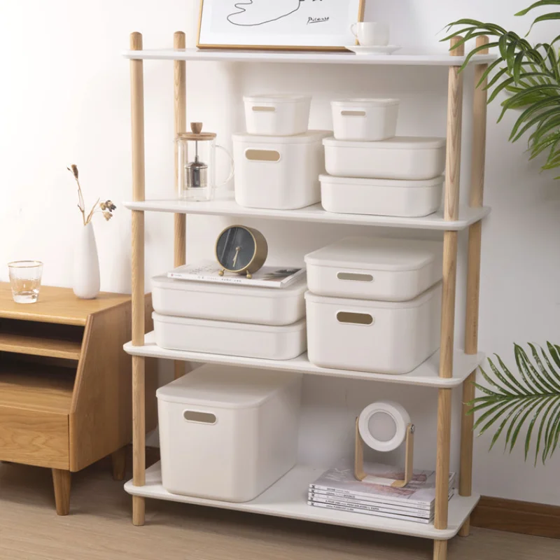

Simple Home Storage Box Dustproof Organizer For Table Thickened Cosmetic Organizer Storage Basket