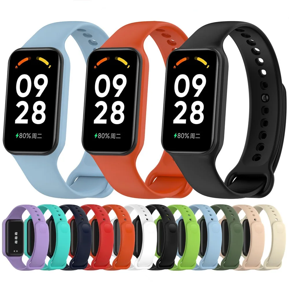 Bracelet en silicone pour Xiaomi Band 8, remplacement du bracelet de sport actif