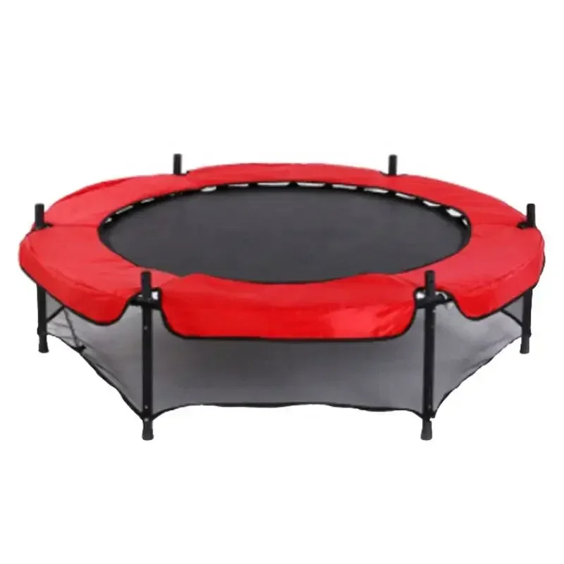 

Outdoor Park 55 Inch Indoor Kid Adult Fitness Mini Trampolines With Handrail Protective Net