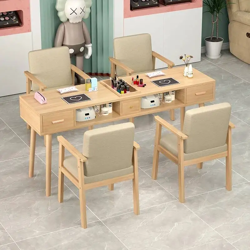 

Wood Professional Beauty Nail Tables Manicurist Drawer Women Simple Nail Tables Living Room Mesa Manicura Salon Furniture MR50NT