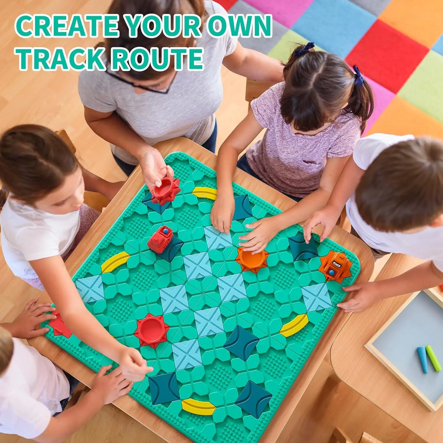 Logical Road Builder Games, STEM Family Board Game, Large Educational Smart Brain Teasers Puzzles Toys,Early Montessori view 4