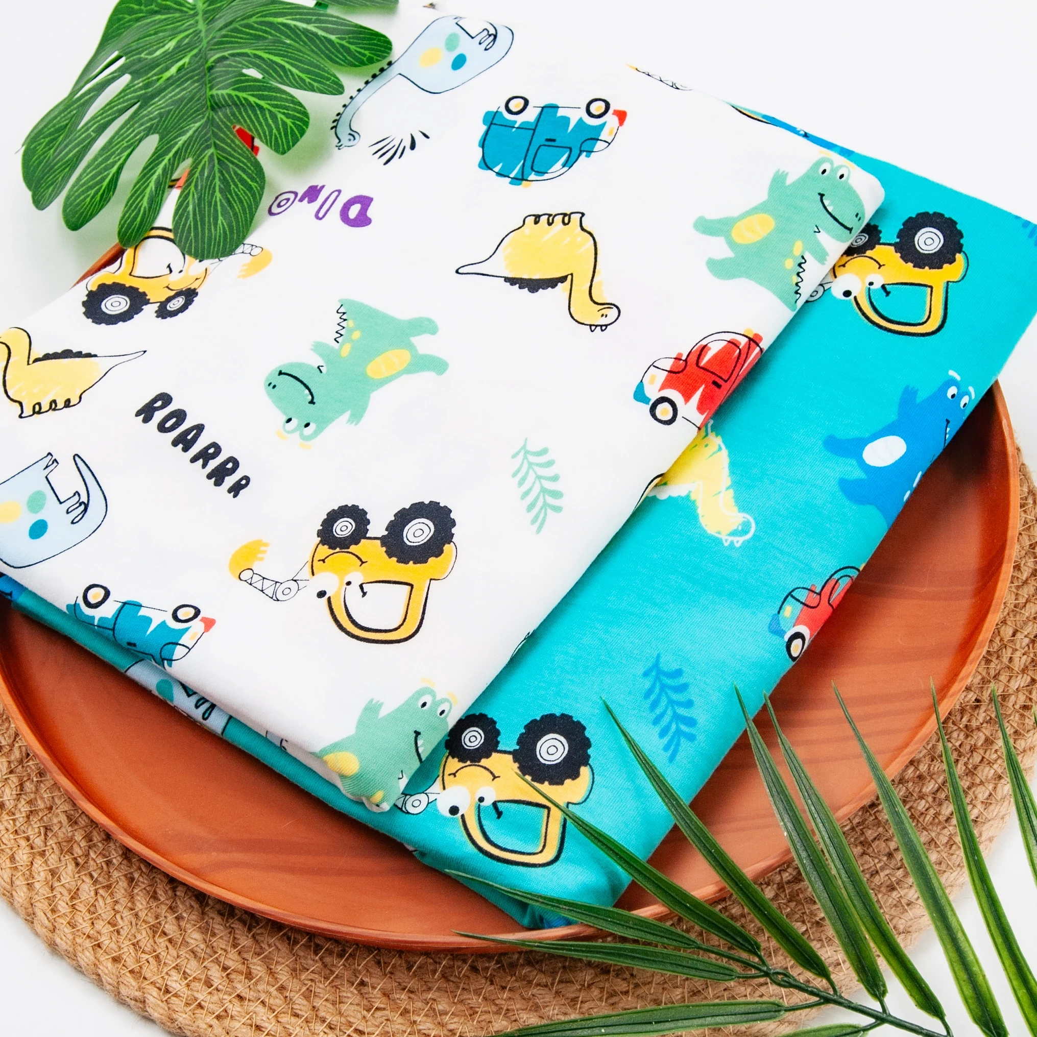 

Soft Pure Cotton Dinosaur Sweat Cloth ort Sve ort Pants Fabric Store 39 Bus Pull Soft Cotton Material