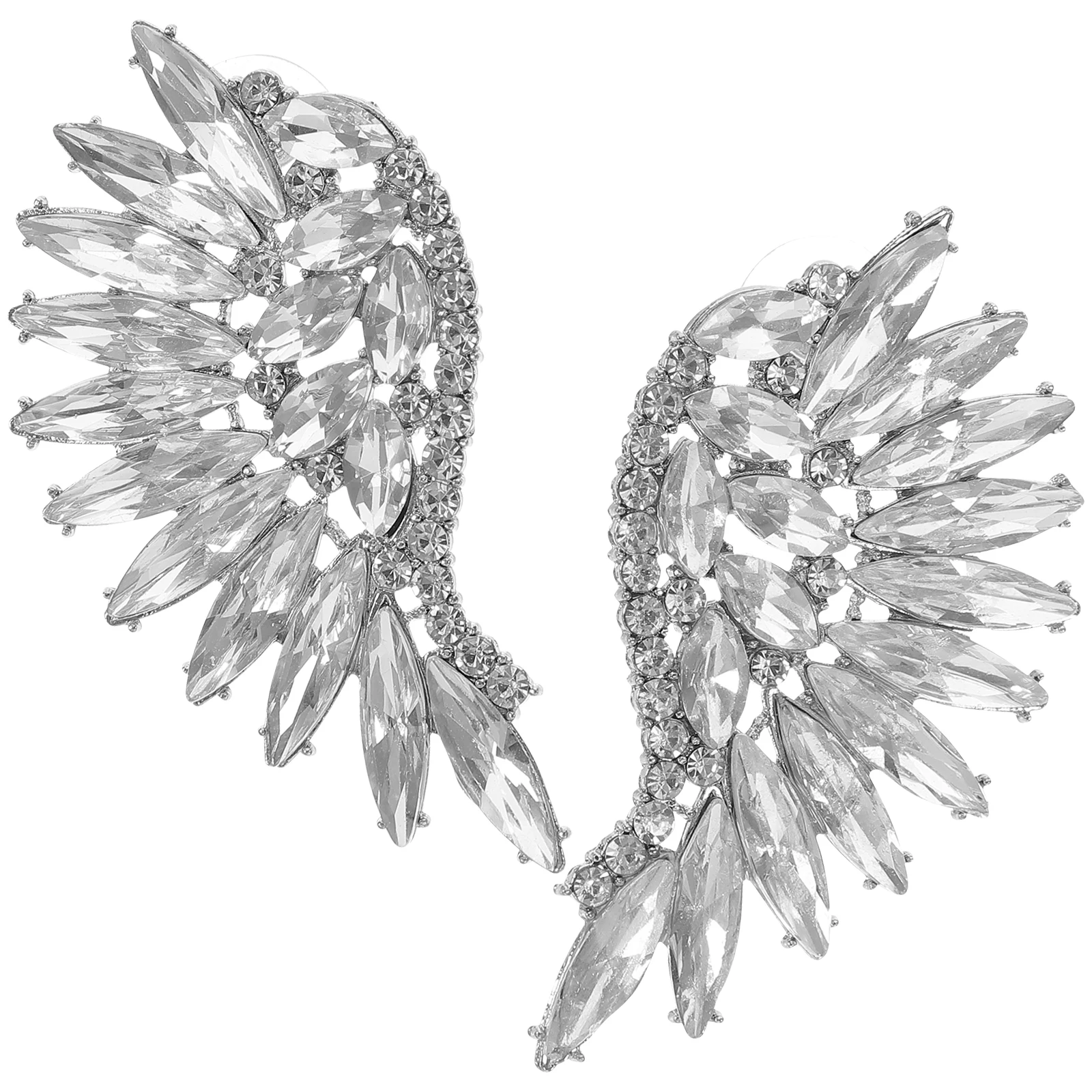Boho Earrings Fashion for Women Wing Design Dangle Funky Women's Drop & Rhinestone
