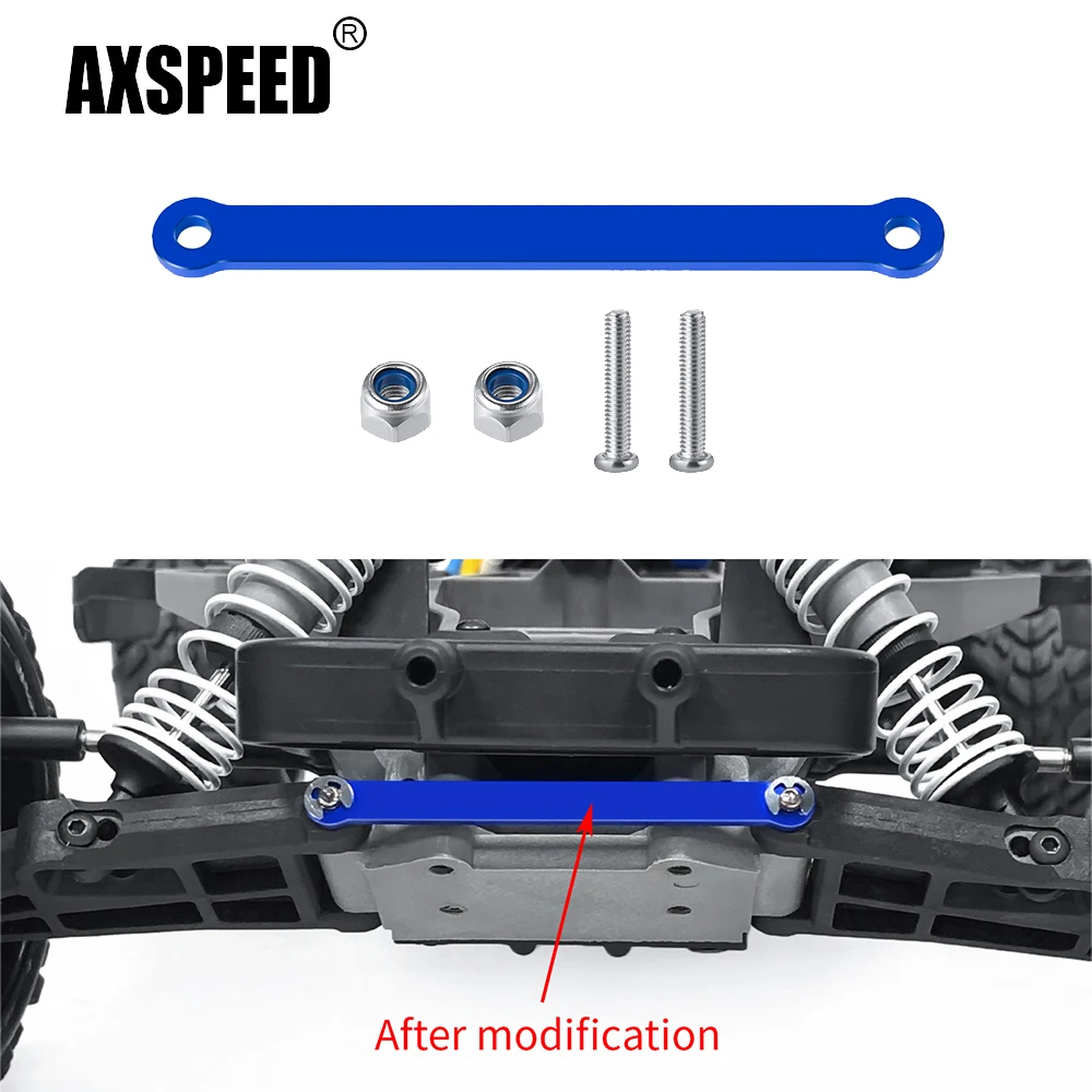 AXSPEED-Placa de presión de brazo oscilante inferior delantero de aleación de aluminio para Slash 4WD 4x4, camión de curso corto 1/10 RC Car Monster Truck Upgra