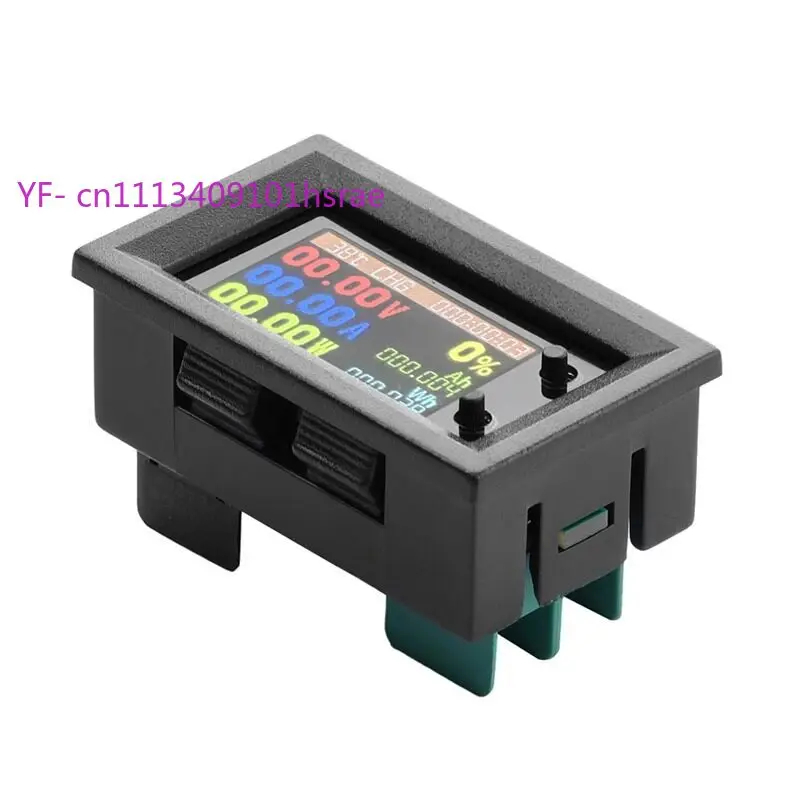 DC7-200V Universal Battery Coulomb Meter, 500A Bidirectional Current, 9-in-1 Power Energy Monitor Tester