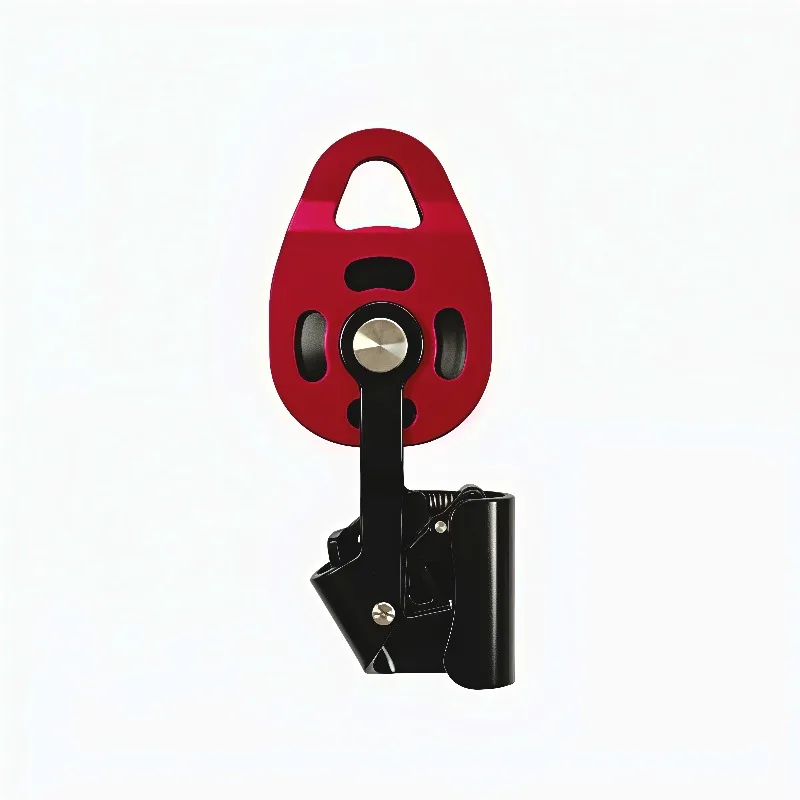 Self Locking Pulley Heavy Load Labor Saving Pulley Block Hook Ascender for AC Outdoor Unit Lifting Disassembly Rescue Rock Climb