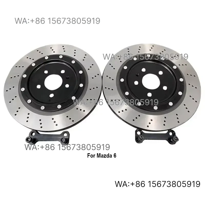 For  Wmwmnu  KLAKLE Brake Rotor Disc Kit 370x12mm Rear Wheel Automotive Parts Accessories  6 2016