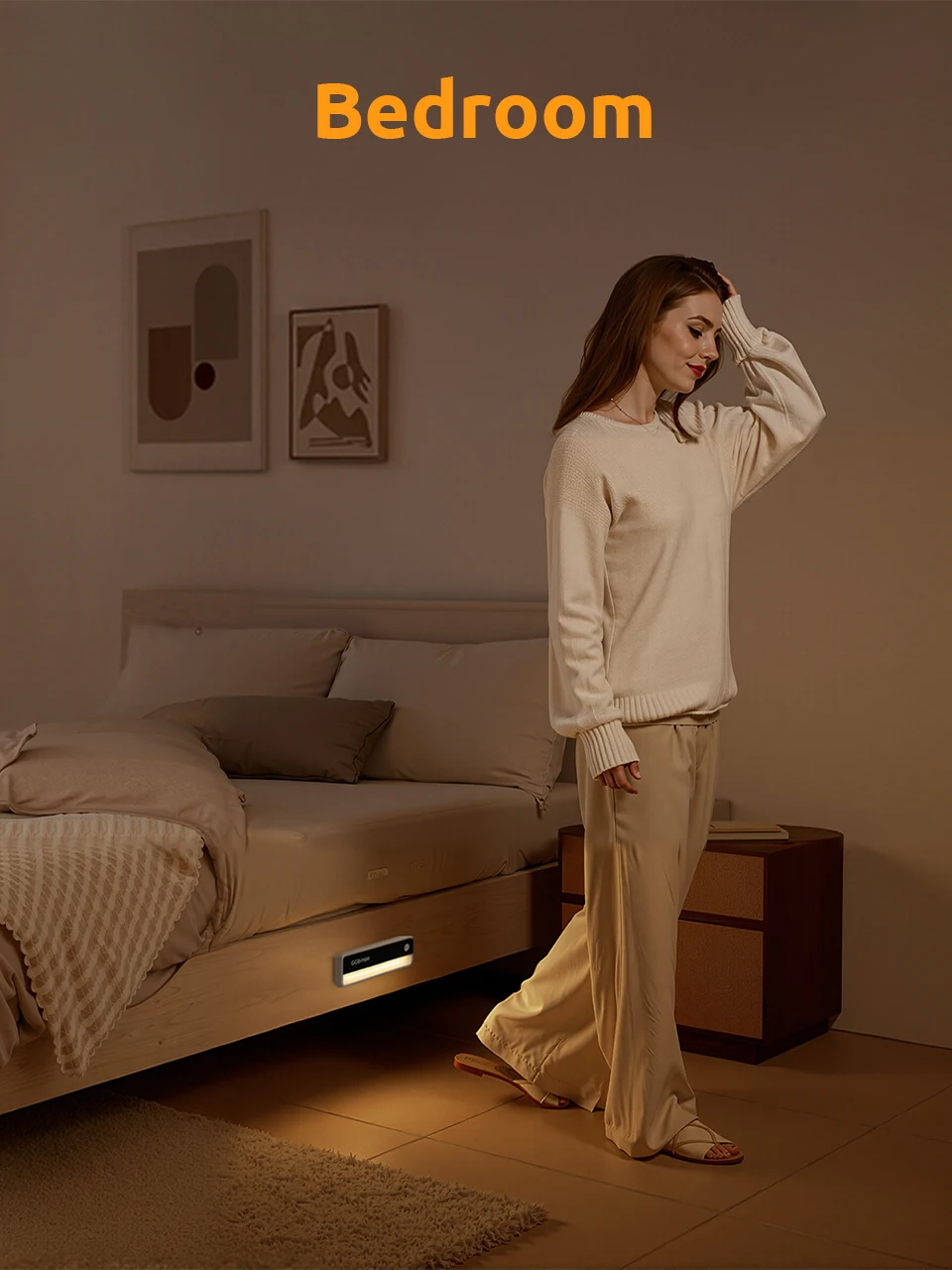 GGbingo Human Sensor Night Light Multi-light Type-C Charging LED Wall Light Cabinet Night Stairs Light