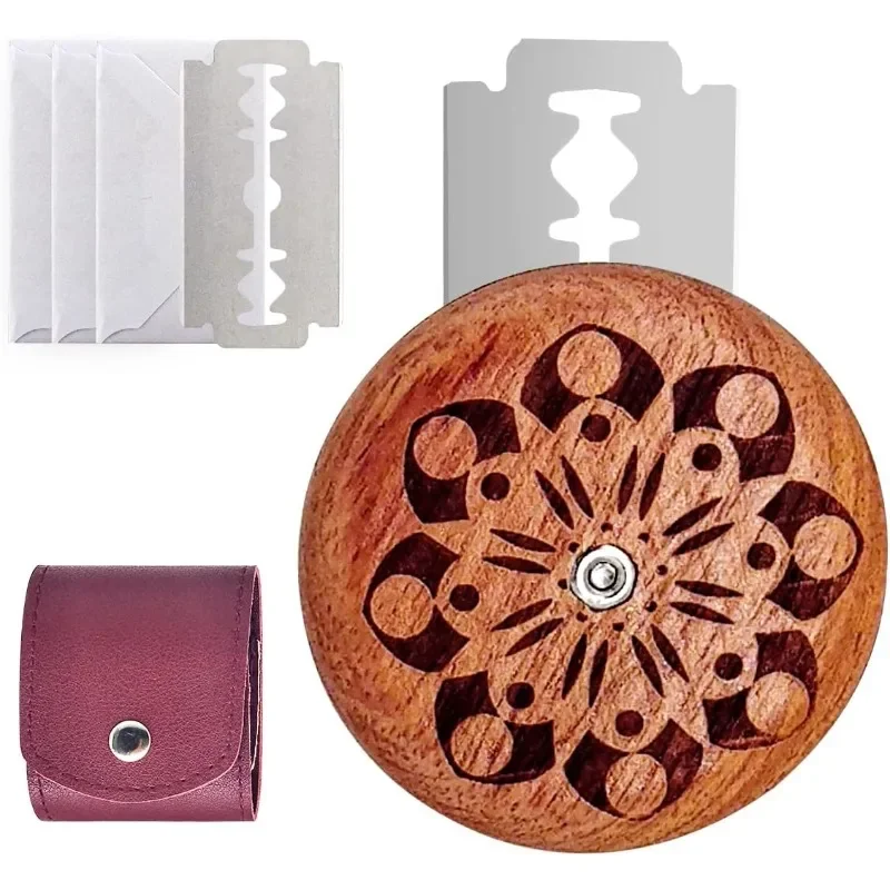 Wooden Bread Lame Dough Scoring Tool with Replaceable Blades Sourdough Slashing Knife Arc Curved Baking Pastry Accessories