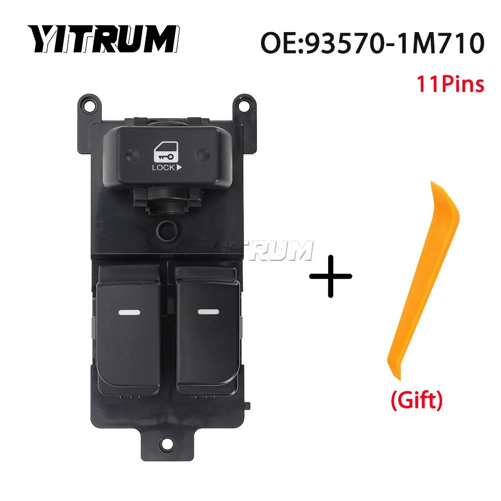 

YITRUM 93570-1M710 Electric Master Power Window Control Switch Regulator Button FOR KIA CERATO/FORTE/CERATO KOUP/SHUMA KOUP