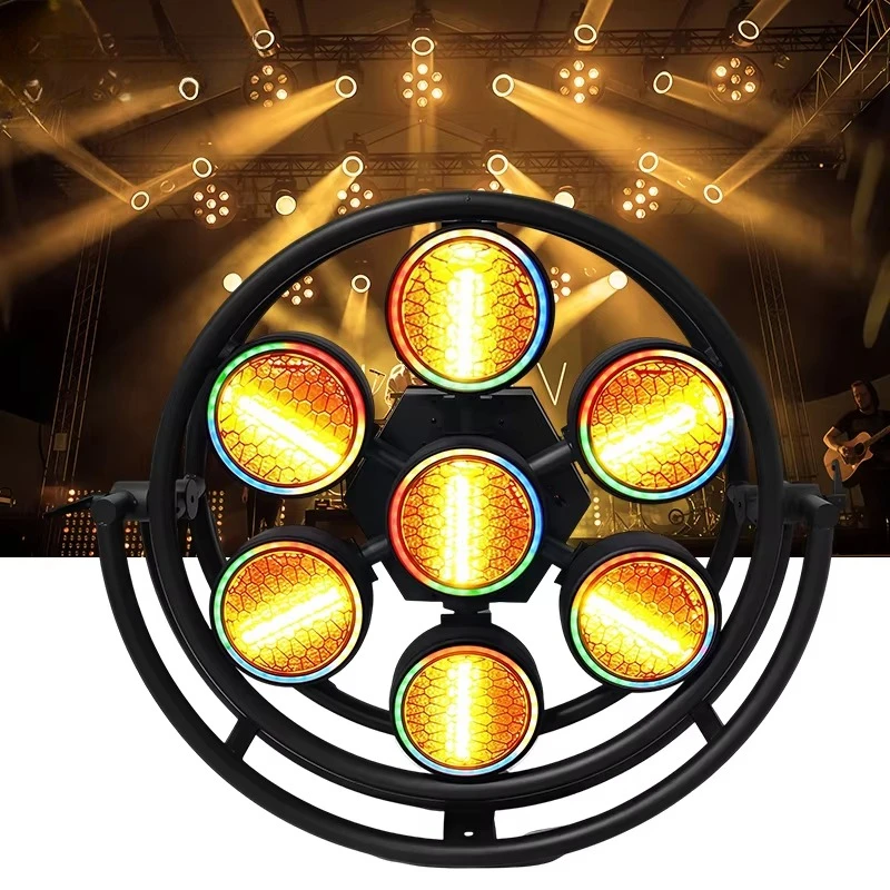 

60w LED Retro Pixel Stage Light Flashing Background Matrix Light Concert Party Club Bar Warm White Cob Light