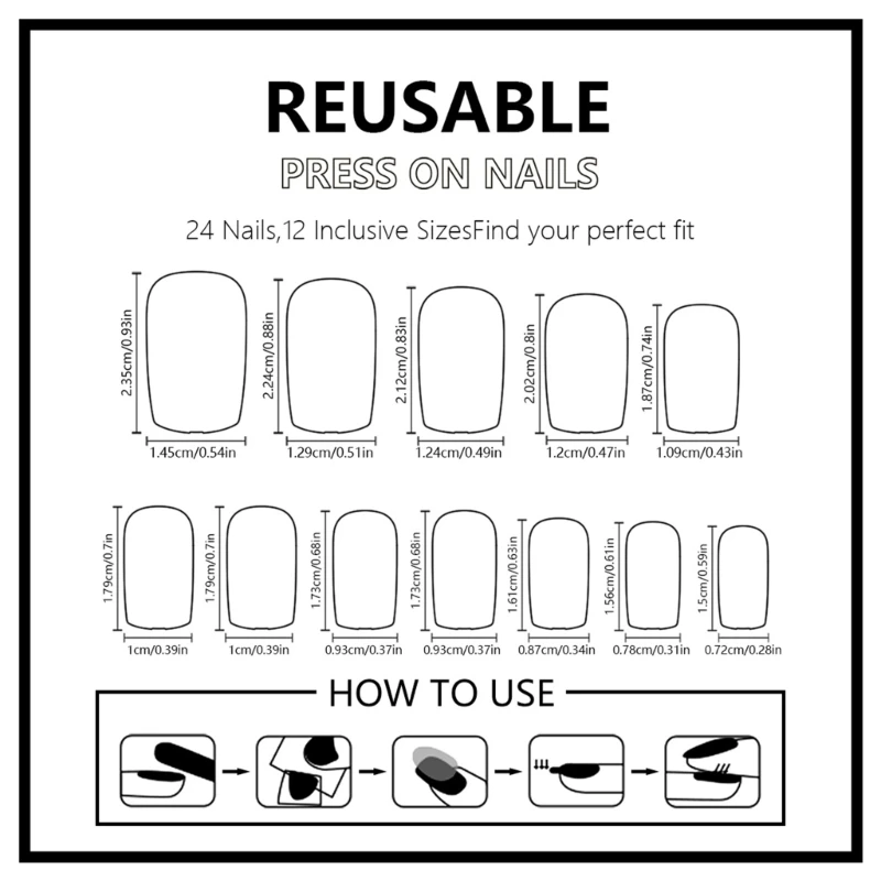 24PCS Short Square Christmas Press On Nails With Glitters Silver Tree Snowflake Designs on Nails For Women