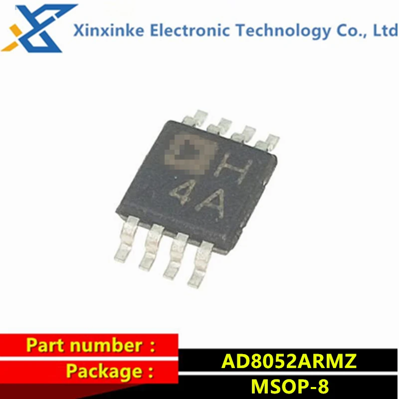 

5PCS AD8052ARMZ AD8052ARM Marking：H4A MSOP-8 Buffer Amplifier Chip