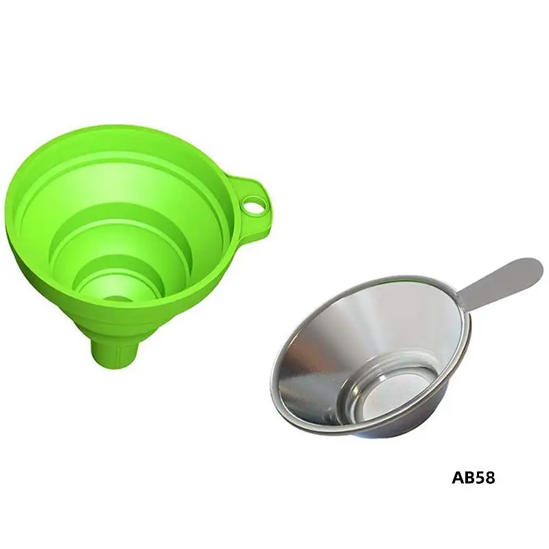 

2X аксессуары для 3D-принтеров, силиконовая складная воронка с смоляным фильтром из нержавеющей стали для SLA DLP LCD