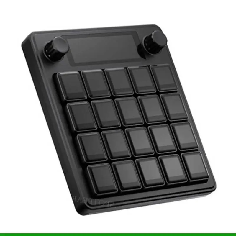 Teclado mecânico U55C AI com botão exibição dados hardware tela LCD 0,85 polegadas