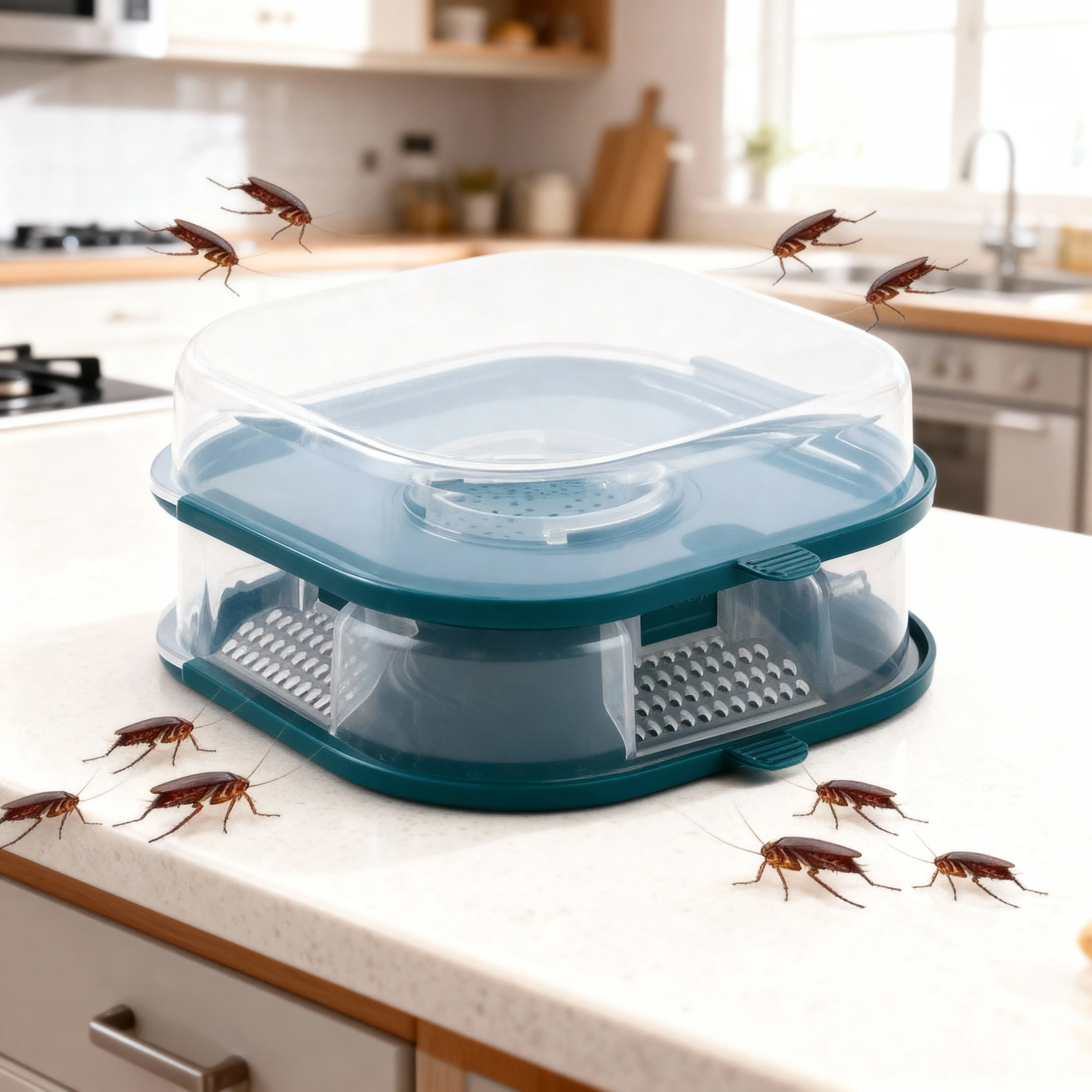 Reusable Eco Friendly Cockroach Trap Non Toxic Pest Control Bait Effective for Kitchen Bathroom and General Household Protection